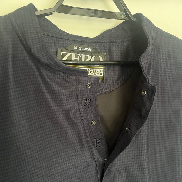 Zero Restriction GolfMicrosuede Mens Jacket Sz 2XL Preppy Quarter Snap  Checked - Picture 3 of 15